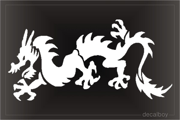 Dragon 6 Car Window Decal