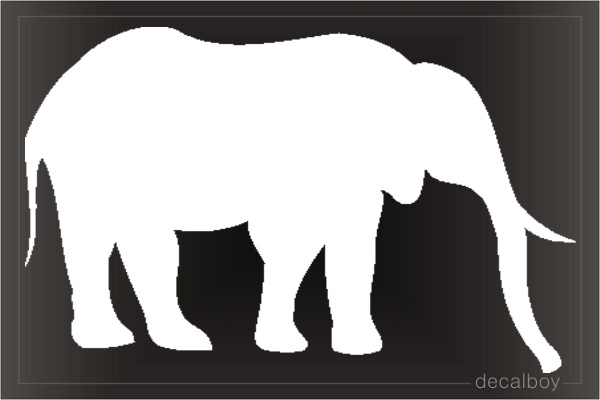 Cartoon Elephant Car Window Decal