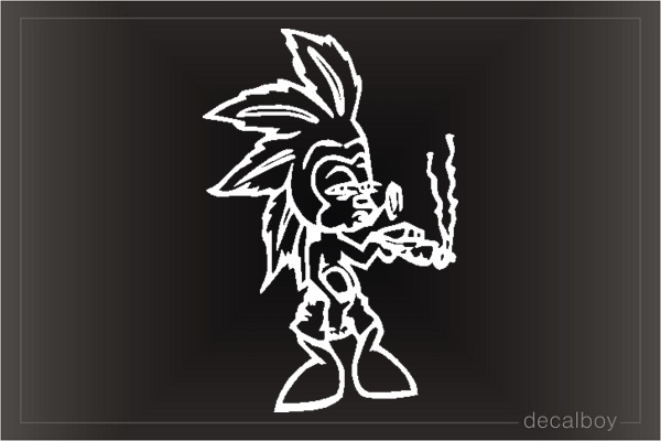 Indian Smoking Car Window Decal