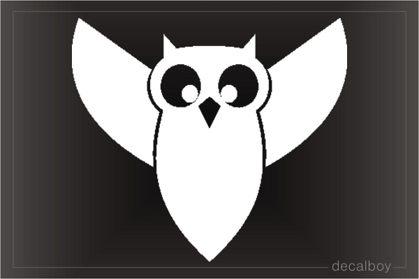 Owl 77 Car Window Decal