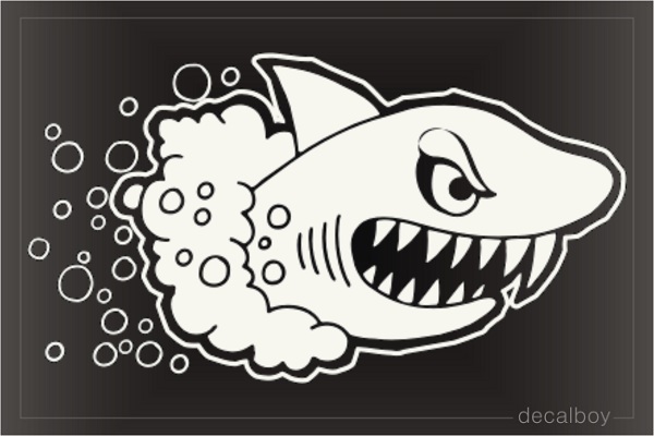 Shark Fangs Car Window Decal