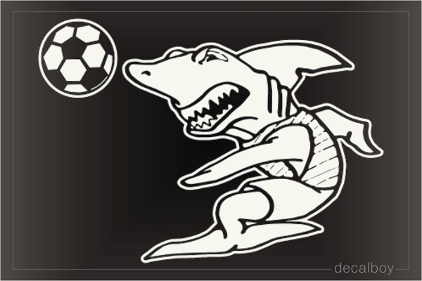 Shark Football Car Window Decal