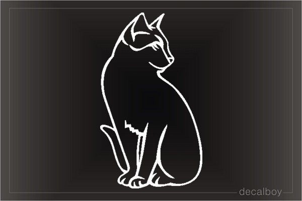 Cat American Shorthair Window Decal