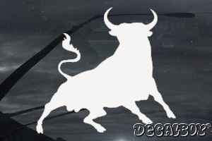 Charging Bull Window Decal