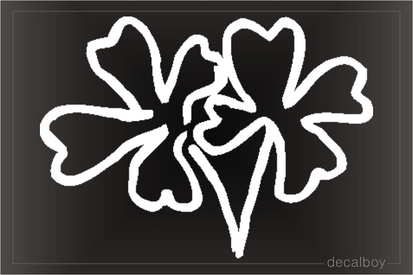 Clover Leaf Window Decal