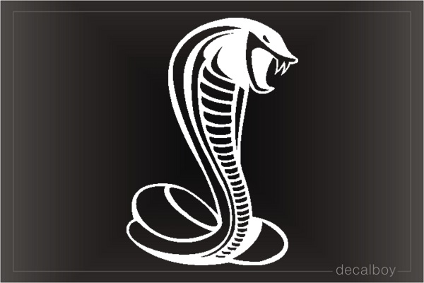 Cobra Malaysian Spitting Window Decal