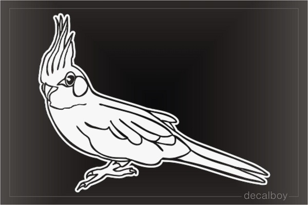 Cockatiel Window Decal