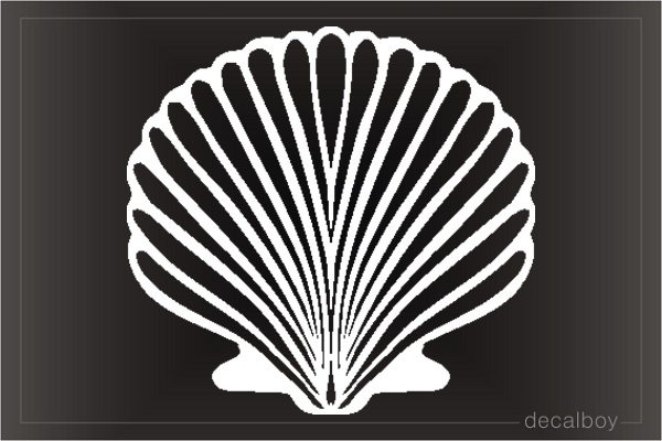 Cockle Sea Shell Window Decal