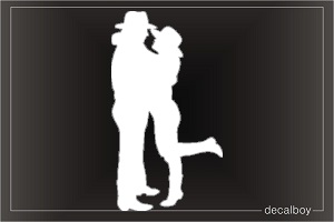 Couple Car Window Decal