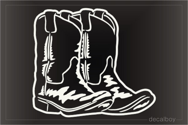 Cowboy Boots Decal