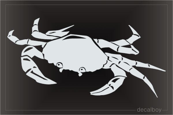 Malaysian Black Pepper Crab Window Decal