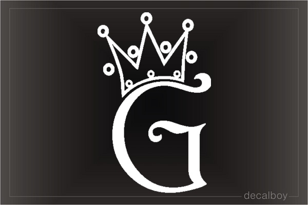 Crown G 2 Car Window Decal