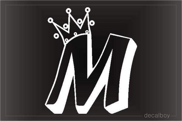 Crown M 4 Car Window Decal