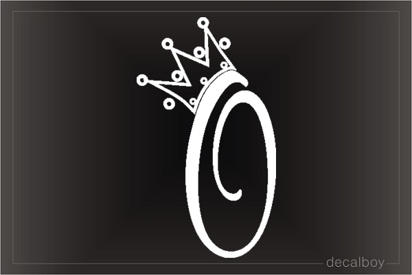 Crown O Car Window Decal