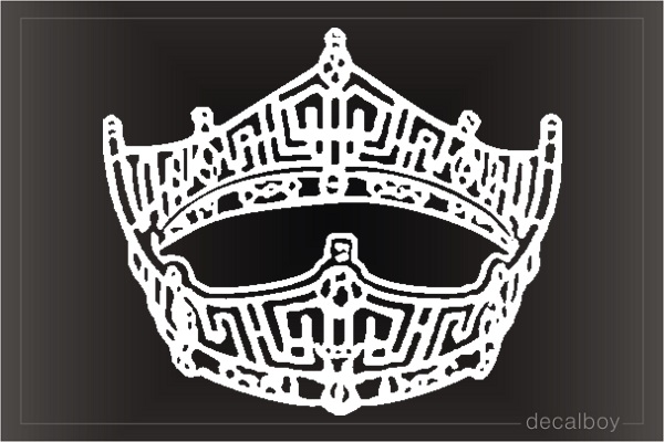 Royal Queen Crown Car Window Decal