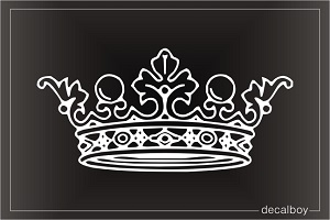 Royal Crown Denmark Car Window Decal