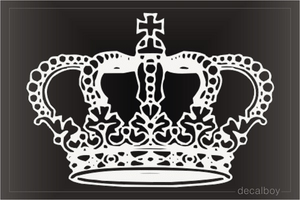 Imperial Crown Car Window Decal