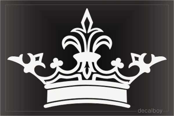 Royal Crown Car Window Decal