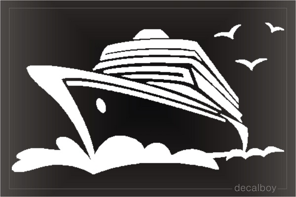 Cruise Ship Ocean Car Decal