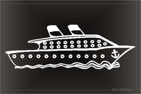 Cruise Ship Car Decal