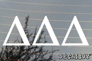 Delta Delta Delta Vinyl Die-cut Decal