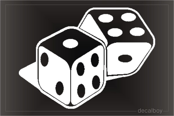 Dice Car Decal