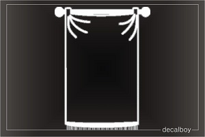 Drapery Car Decal