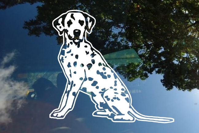 Dalmatian Car Window Decal