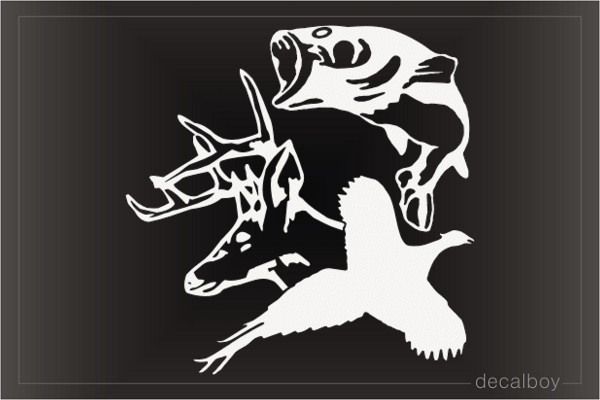 Deer Fasan Hunting Decal