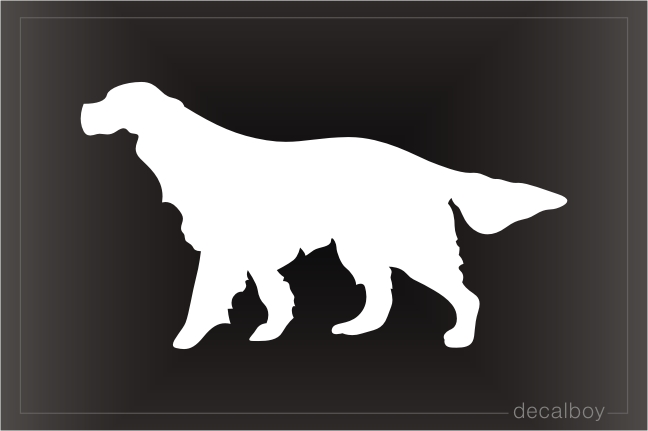 Irish Setter Silhouette Car Window Decal