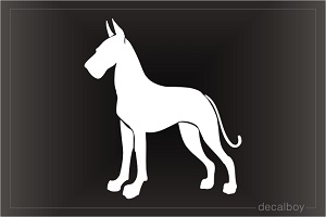 Dog Great Dane Car Window Decal