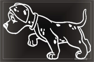 Dalmatian Puppy 1230 Window Decal