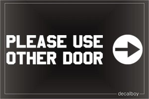 Door Sign Decal Decal