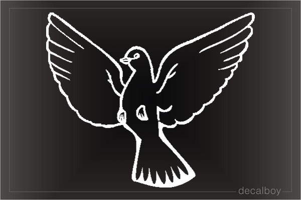 Dove Pigeon Window Decal