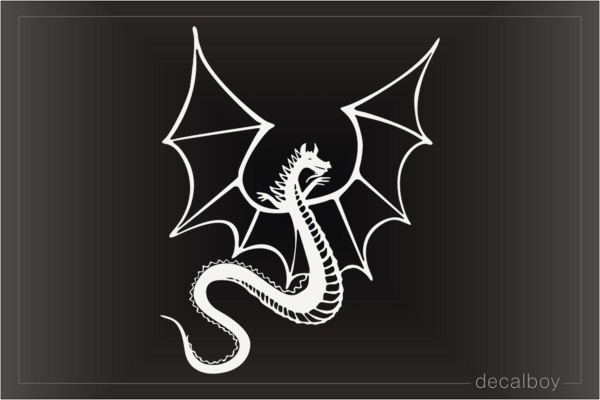 Red Dragon Car Window Decal