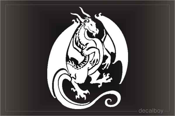 Dragon Tribal Sybil Car Window Decal