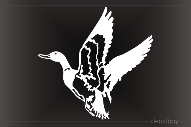 Duck Muscovy Flying Window Decal