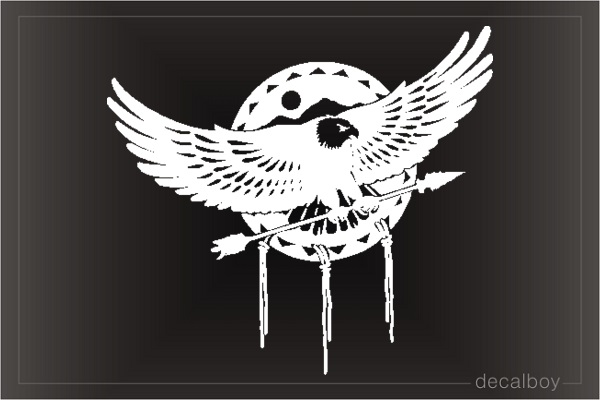 Eagle Dreamcatcher Window Decal