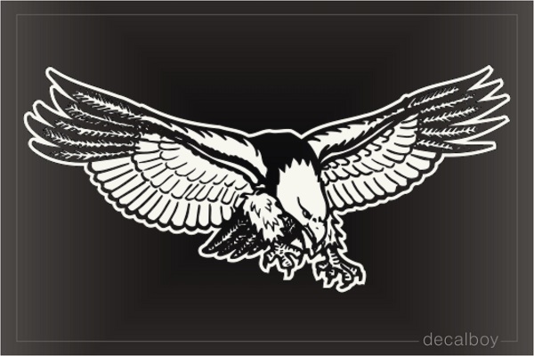 Eagle Flying Window Decal