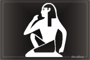 Egyptian Eat Drink Speak Car Decal