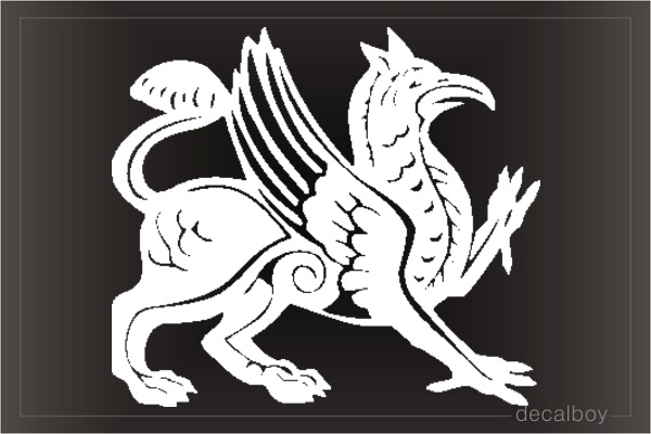 Egyptian Mythical Griffin Car Decal