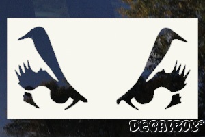 Eyes Female Car Window Decal