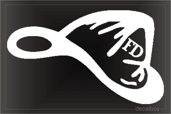 Fd Helmet Car Decal