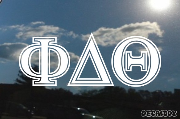 Phi Delta Theta Vinyl Die-cut Decal