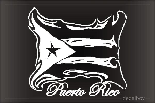 Puerto Rico Auto Decal