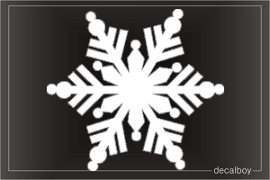 Snowflake 3 Car Decal