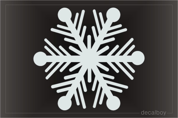 Snowflakes 3 Car Decal