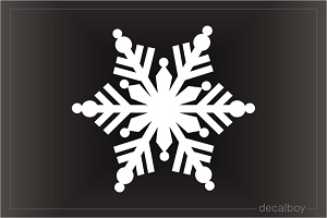 Snowflakes 5 Car Decal