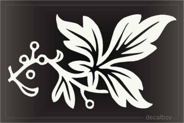 Floral Leafe Decal