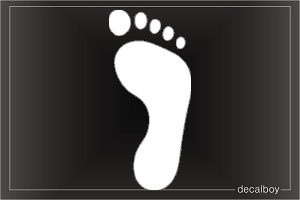 Foot Print 2 Car Window Decal